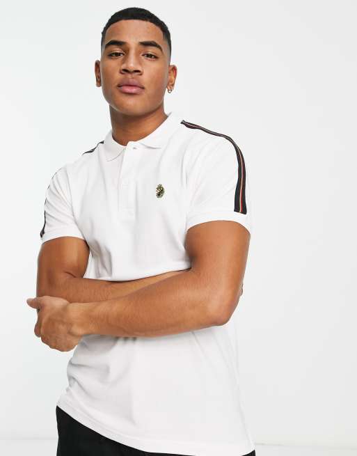 Luke polo in white