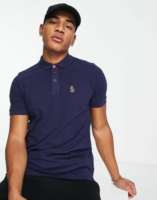 Luke – Polohemd in Marineblau