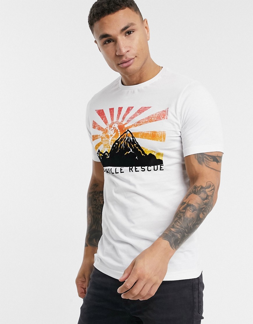 Luke - rescue - T-shirt stampata-Bianco