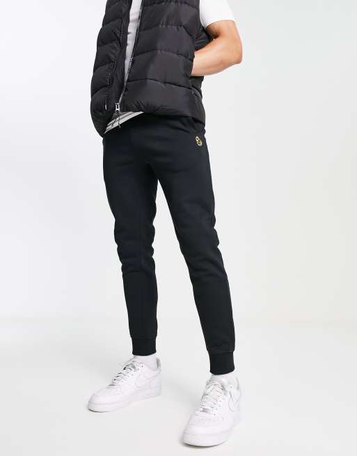 Luke - Sorte joggingbukser i jersey