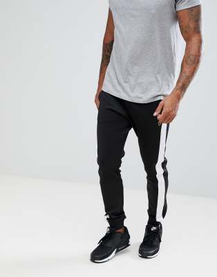 luke black joggers