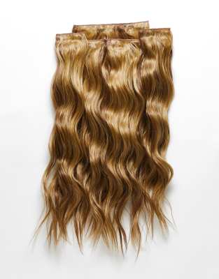 Lullabellz 22" Five Piece Brushed Out Waves Hair Extensions-Brunette