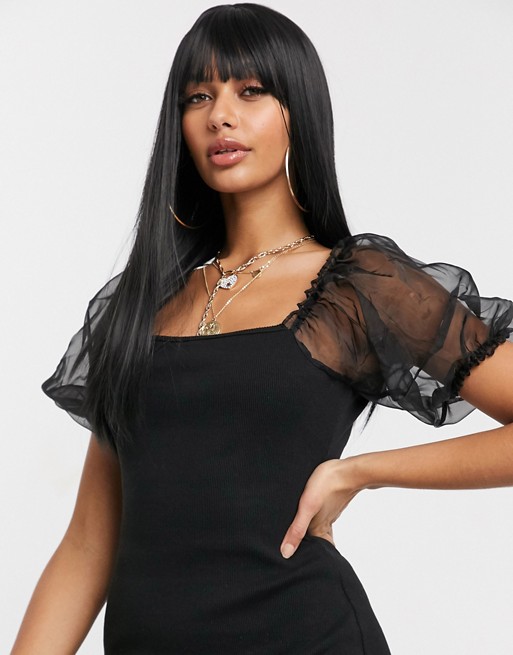 Lullabellz Cleo long black wig with grown out fringe