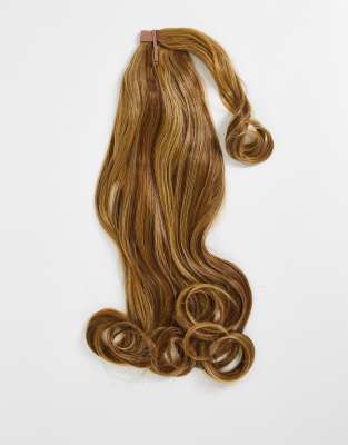 Lullabellz – Grande Blow Dry – 26 Zoll lange Haarverlängerung zum Wickeln um den Pferdeschwanz