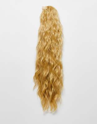 Lullabellz - Grande - Textured Wave Wraparound Pony - Haarverlängerung 26 Zoll-Schwarz