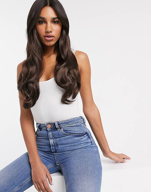 LullaBellz super thick 22 inch 5 piece blow dry wavy clip in hair extensions  | ASOS