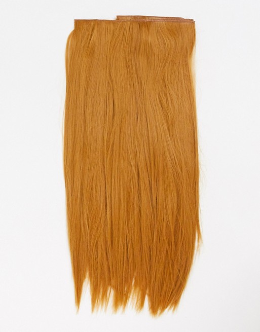 LullaBellz super thick 26 inch 5 piece statement straight clip in hair extensions in strawberry blonde