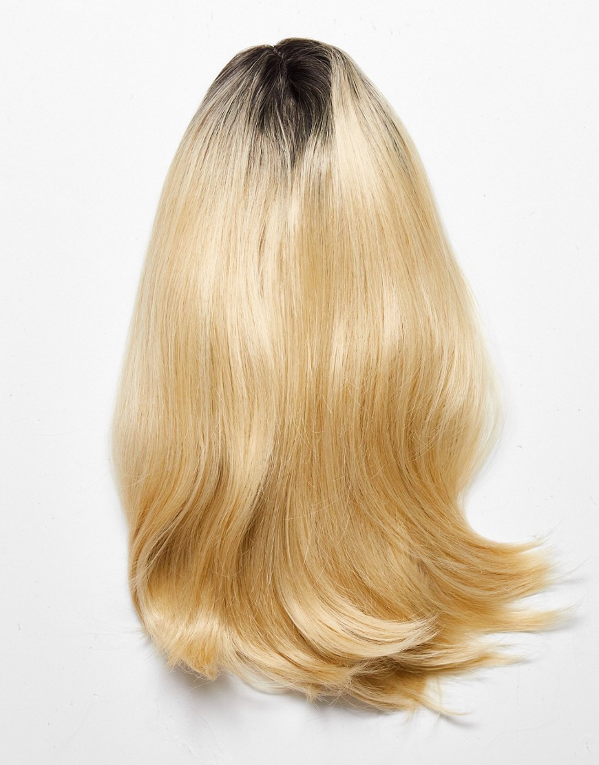 Lullabellz The Britney Curved Lob Lace Front Wig - Light Golden Blonde-Black