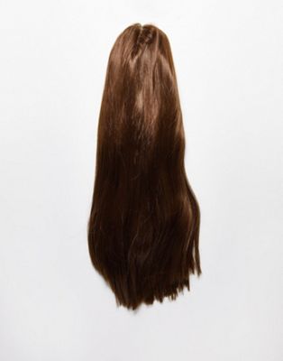 Lullabellz The Yasmine Sleek and Straight Lace Front Wig - Chestnut Brown - ASOS Price Checker
