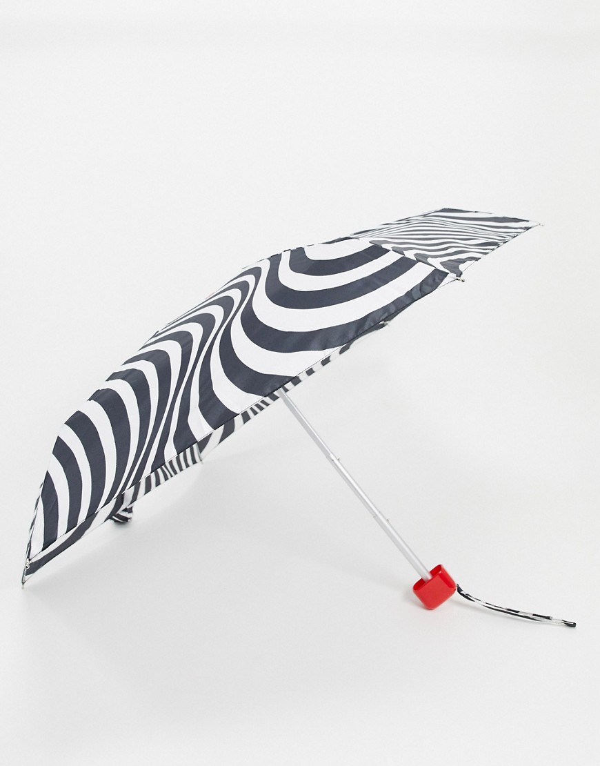 Lulu Guinness - Tiny - Paraply med optiske striber-Multifarvet
