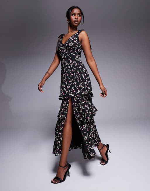 Petite Dresses Vero Moda Lulu Ancle Dress Sale Petite Navy Maxi