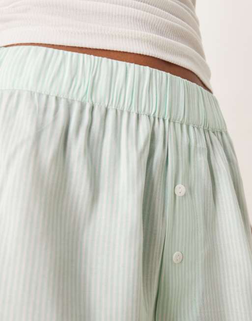 Luna boxer short in green stripe, 3 of 5