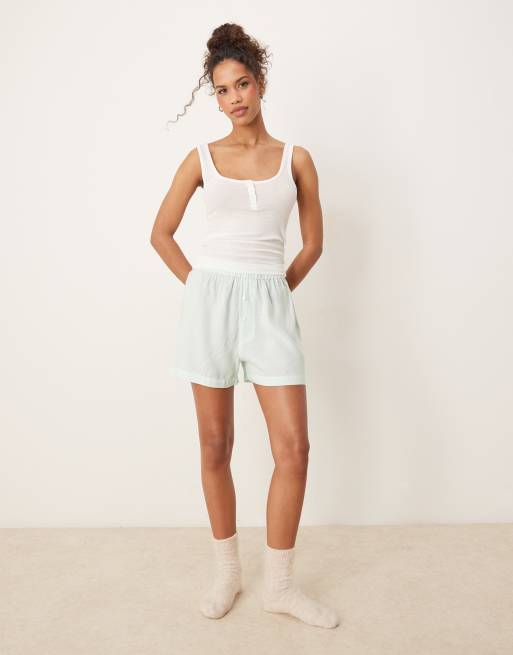 Luna boxer short in green stripe, 5 of 5