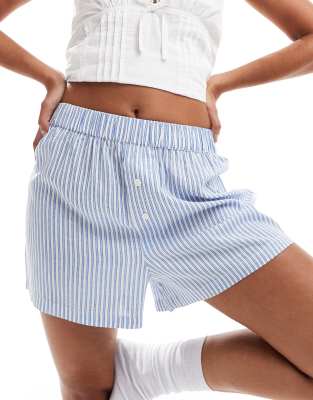 Luna - Boxershorts in Marineblau gestreift