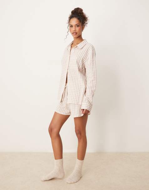 Luna - Completo pigiama oversize beige - view 1
