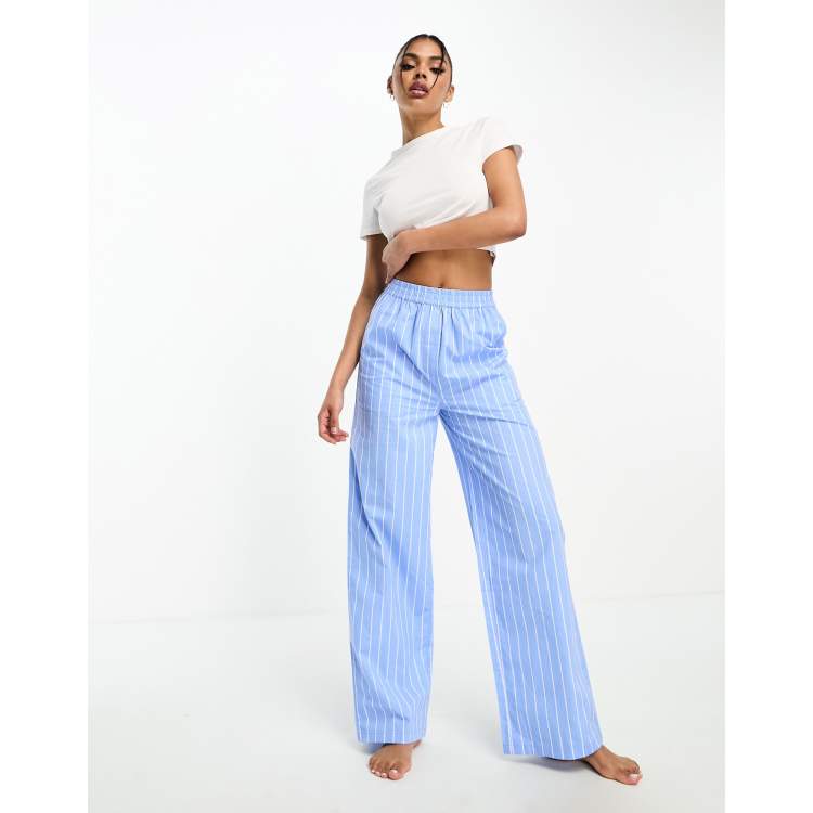 Womens wide best sale leg pyjama bottoms