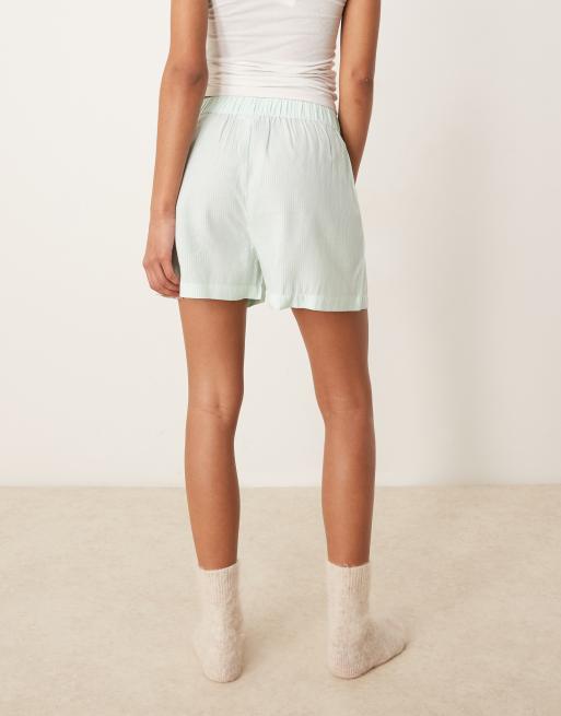 Luna - Pantaloncini stile boxer verdi a righe, 4 di 5
