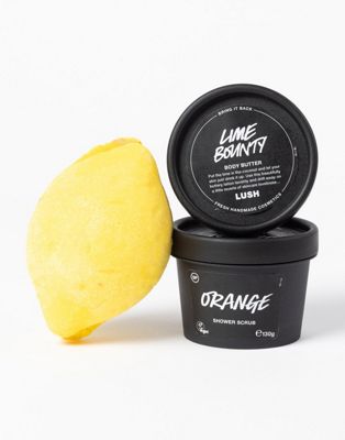 LUSH Best for Feeling Fruity Bubble Bar, Shower Scrub & Body Lotion Discovery Kit