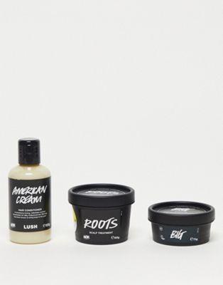 LUSH Big and Bouncy Scalp Treatment, Shampoo & Conditioner Haircare Set