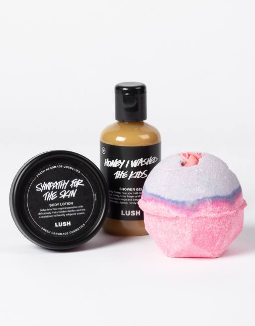 LUSH Big Night In Shower Gel Body Lotion Bath Bomb Bath Discovery Kit