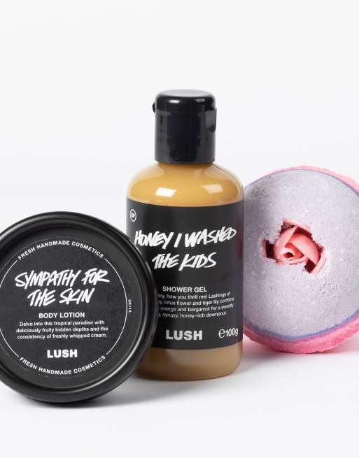 LUSH Big Night In Shower Gel Body Lotion Bath Bomb Bath Discovery Kit