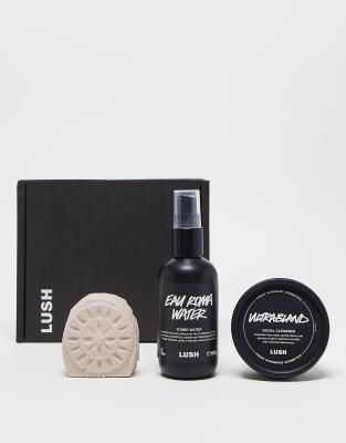 LUSH - Calm It - Hautpflege-Set aus Gesichtsseife, Gesichtswasser und Gesichtsreiniger-Keine Farbe