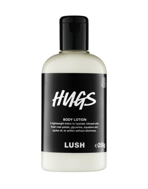 LUSH 'hugs' peach & floral scent body lotion 250g - view 1
