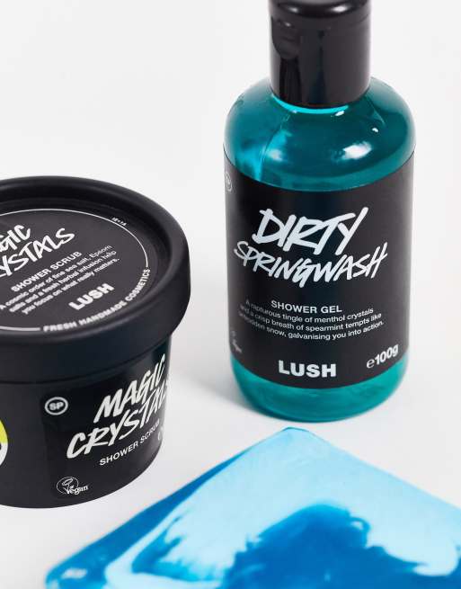 LUSH – Scrub Up Well – Zestaw: peeling do ciała, żel pod prysznic i mydło, 2 z 4