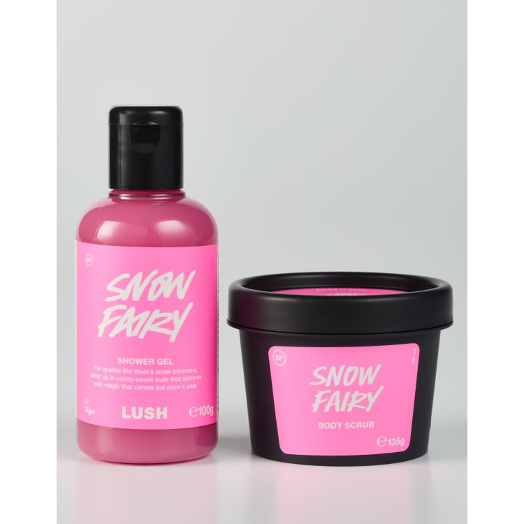 LUSH Snow Fairy Shower Gel Body Scrub Set ASOS