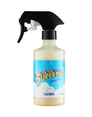 Lush Super Milk Glitter Mist Body Spray-white