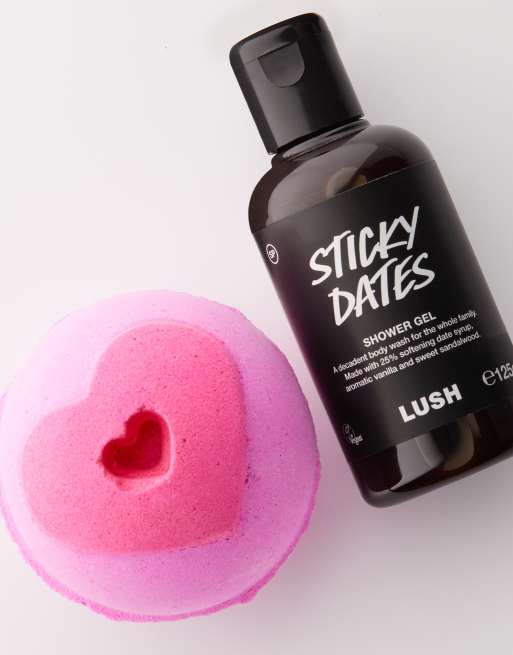 LUSH Sweethearts Bath Bomb and Sticky Dates Shower Gel