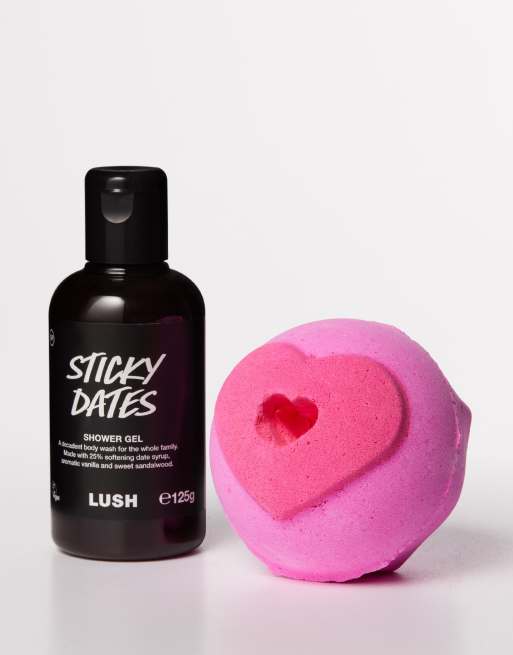 LUSH Sweethearts Bath Bomb and Sticky Dates Shower Gel Valentine's Day Duo Set, 3 of 3