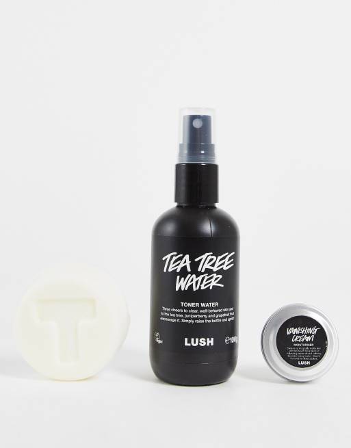 LUSH - Tea Totaller - Hudplejesæt med rensebalsam, tea tree-vand og fugtighedscreme til ansigtet