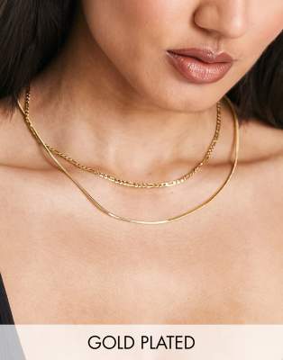 Luv Aj Cecilia Chain Layer Necklace In Gold