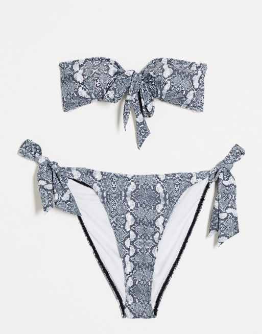 Luxe Palm – Bikini w wężowy wzór, 2 z 3