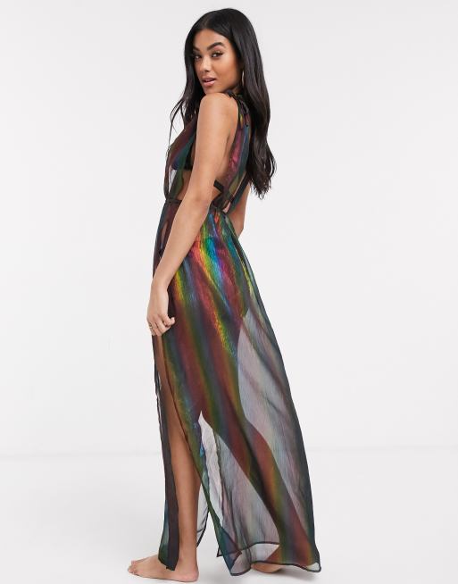 Palm beach store silk maxi dress