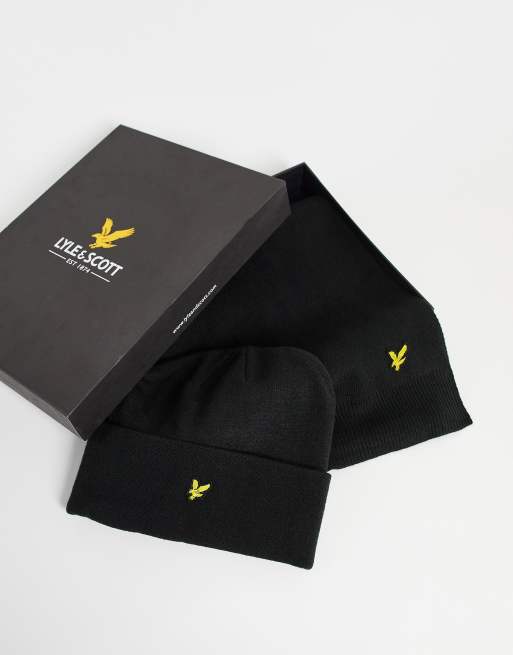 Lyle and scott sales hat and scarf set