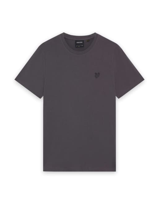 Lyle & Scott - 079 - T-shirt sottile a maniche corte color ferro, 5 di 6