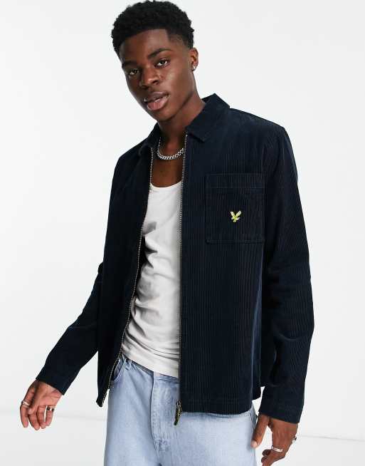 lyle and scott cord overshirt