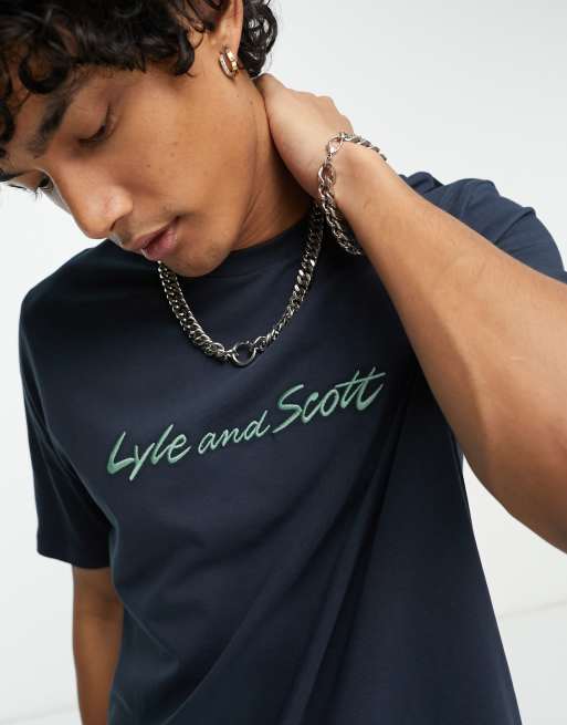 Lyle and scott hot sale t shirt navy