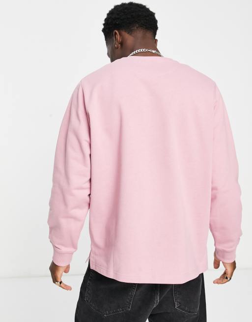 Lyle Scott Archive oversized sweatshirt in pink