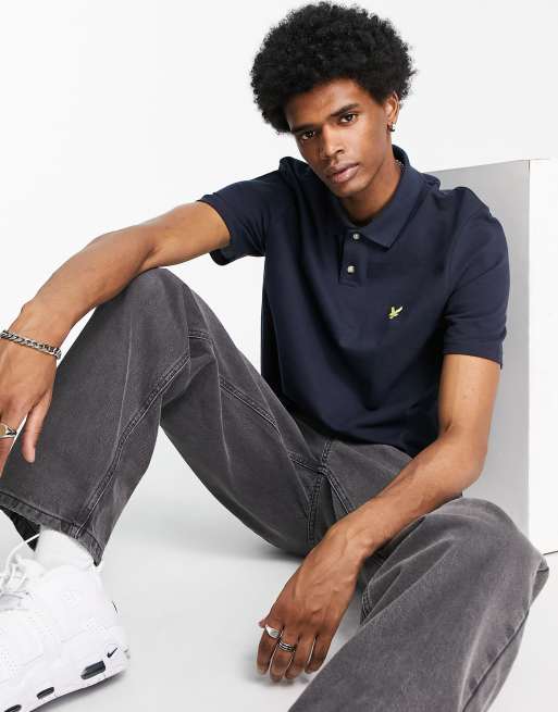 Lyle & Scott Archive relaxed fit polo shirt in navy | ASOS