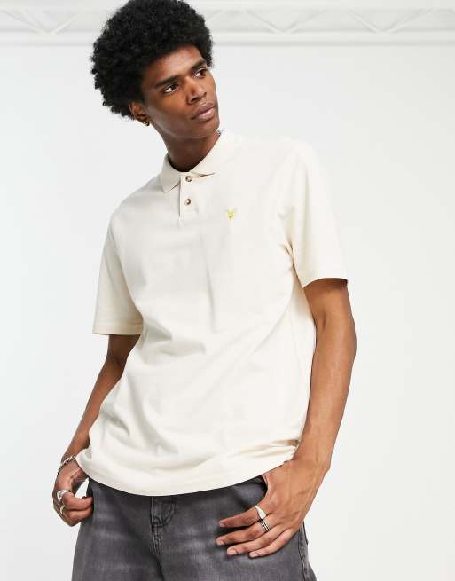 Lyle and scott cheap white polo