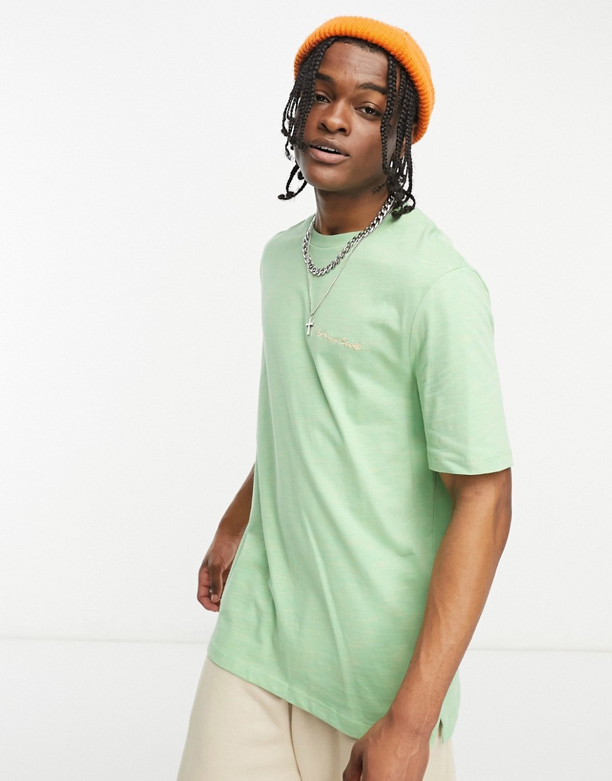 Lyle & Scott Archive space dyed t-shirt in bright green