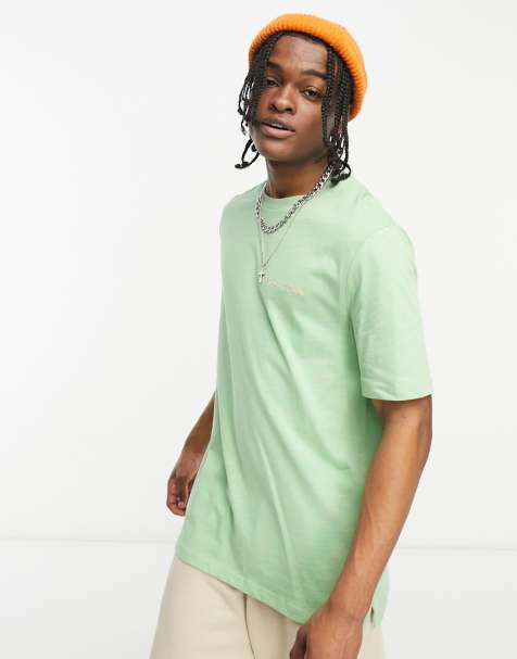 Lyle & Scott - Archive - T-shirt met space-dye in felgroen - view 1