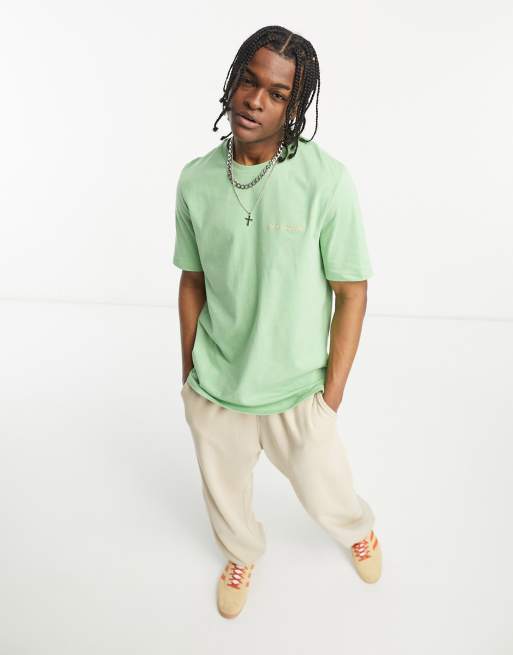 Lyle Scott Archive T Shirt mit Space Dye Farbung in leuchtendem Grun ASOS