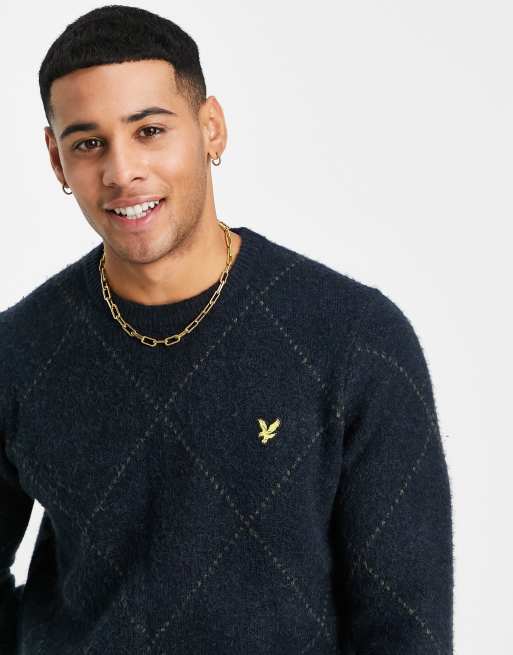 Lyle and scott argyle on sale jumper