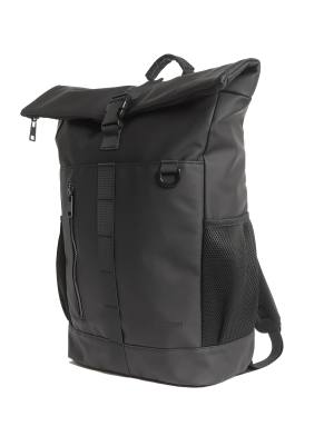 Lyle & Scott Bags weather resistant roll top bag in z865 jet black