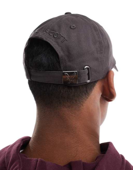 Lyle Scott Baseball Cap in Dark Grey ASOS