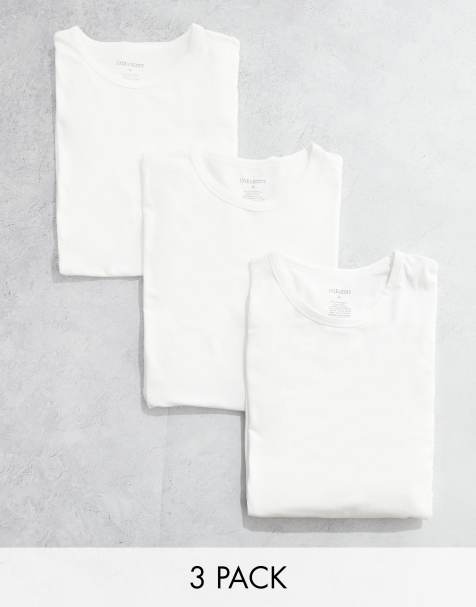 Lyle & Scott  Basic 3 Pack T-shirt in White   